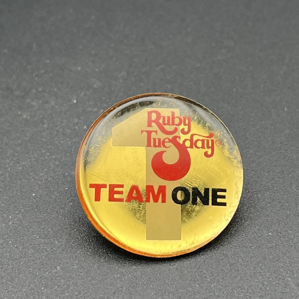 Ruby Tuesday Restaurant Team One 1 Lapel Hat Pin